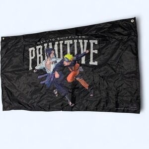 Naruto Shippuden x Primitive Sasuke & Naruto Flag 48x29
